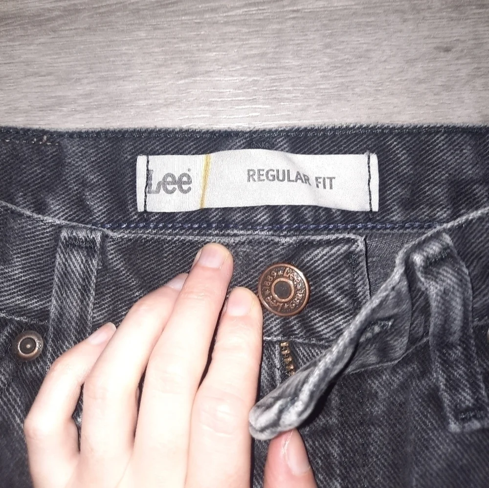 Lee Straight Leg Black Jeans